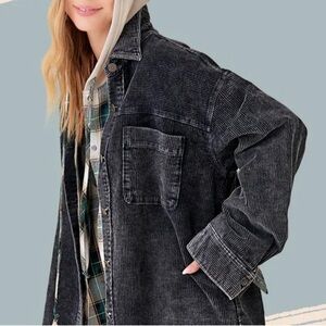 La Miel Women's oversized Corduroy Jacket